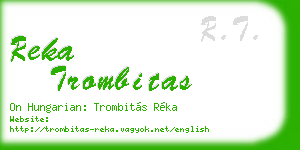 reka trombitas business card